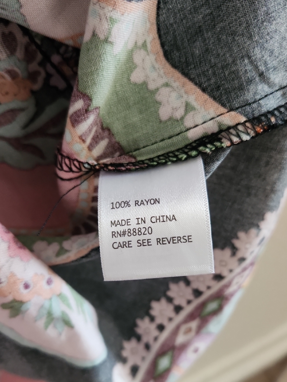Rachel Zoe Pink Black & Yellow Paisley Floral Peasant Blouse - Picture 4 of 7